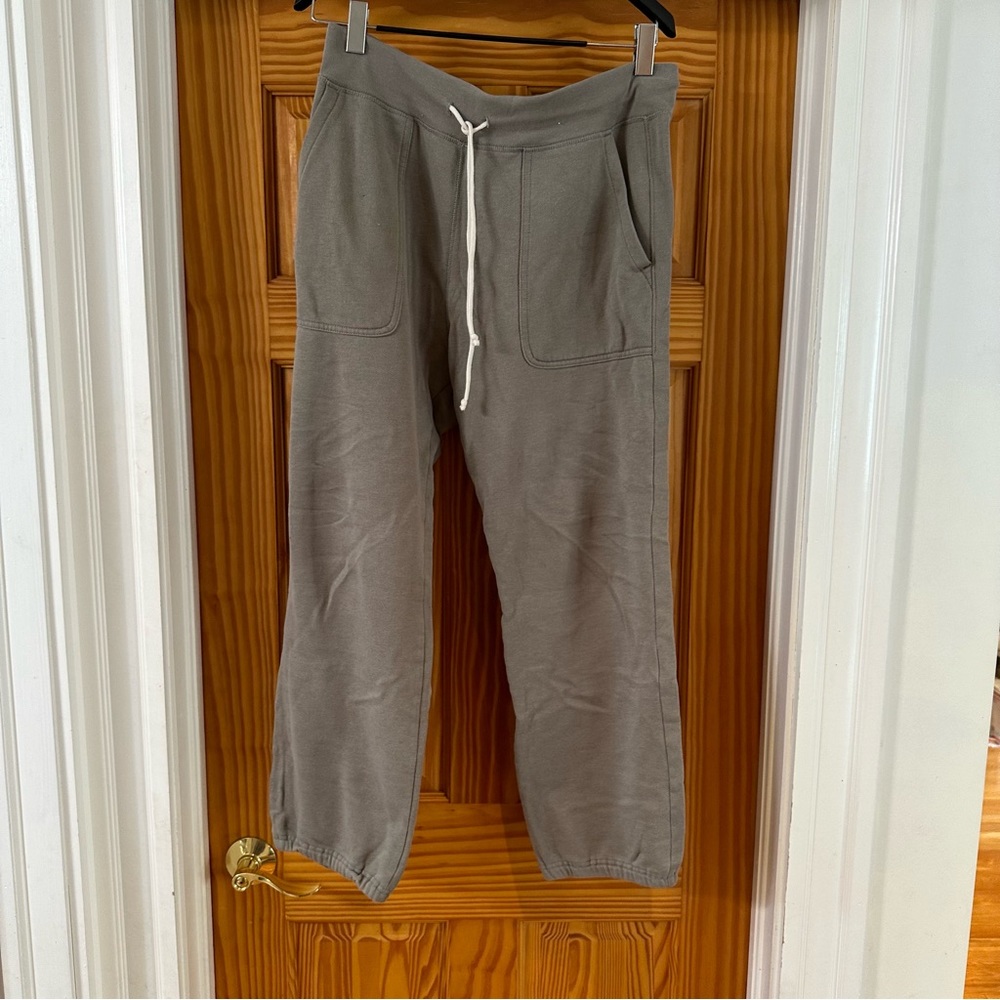 JCrew Cotton Fleece Sweatpants Gray Size Medium